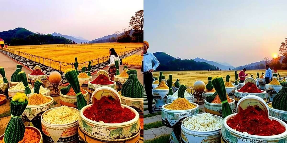 Turmeric Trail Seasonal Changes Turmeric Trail Indian Journey seasonal changes showing monsoon and winter landscapes with corresponding spices
